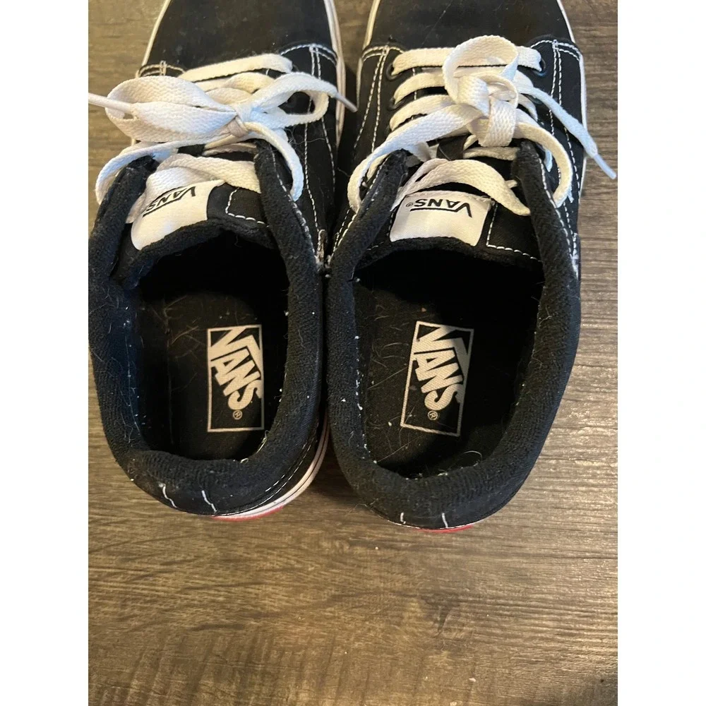Vans Womens Sneakers Low Top Canvas Black Size 9.5